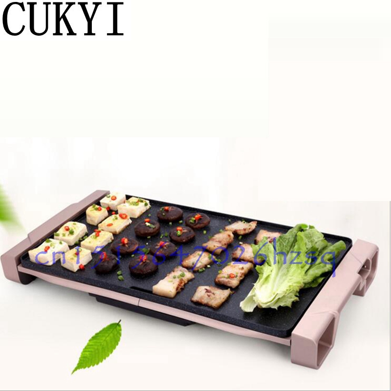 

CUKYI household Electric Grills & Electric Griddles Barbecue Smokeless Nonstick stone Multifunctional frying pan 1800W