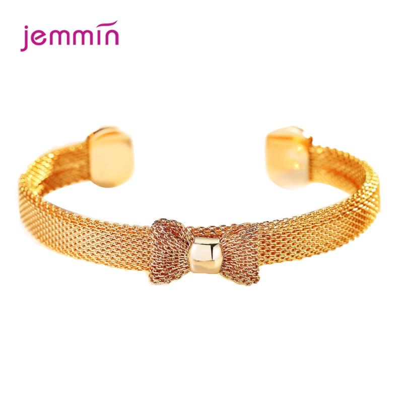 

Other Bracelets Korean Trend Bowtie Design Rose Gold Color Adjustable For Women Wedding Engagement Hand Accessories