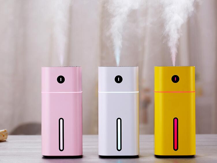 

Aroma Diffuser Mini Ultrasonic Square D Humidifier Air Purifier LED Night Light USB Car air freshener for Office