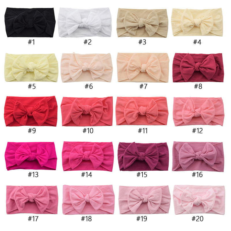 

Baby girls Knot Bow Headbands Kids hair band Children Headwear Boutique ccessories 38 colors, Leave message for colors