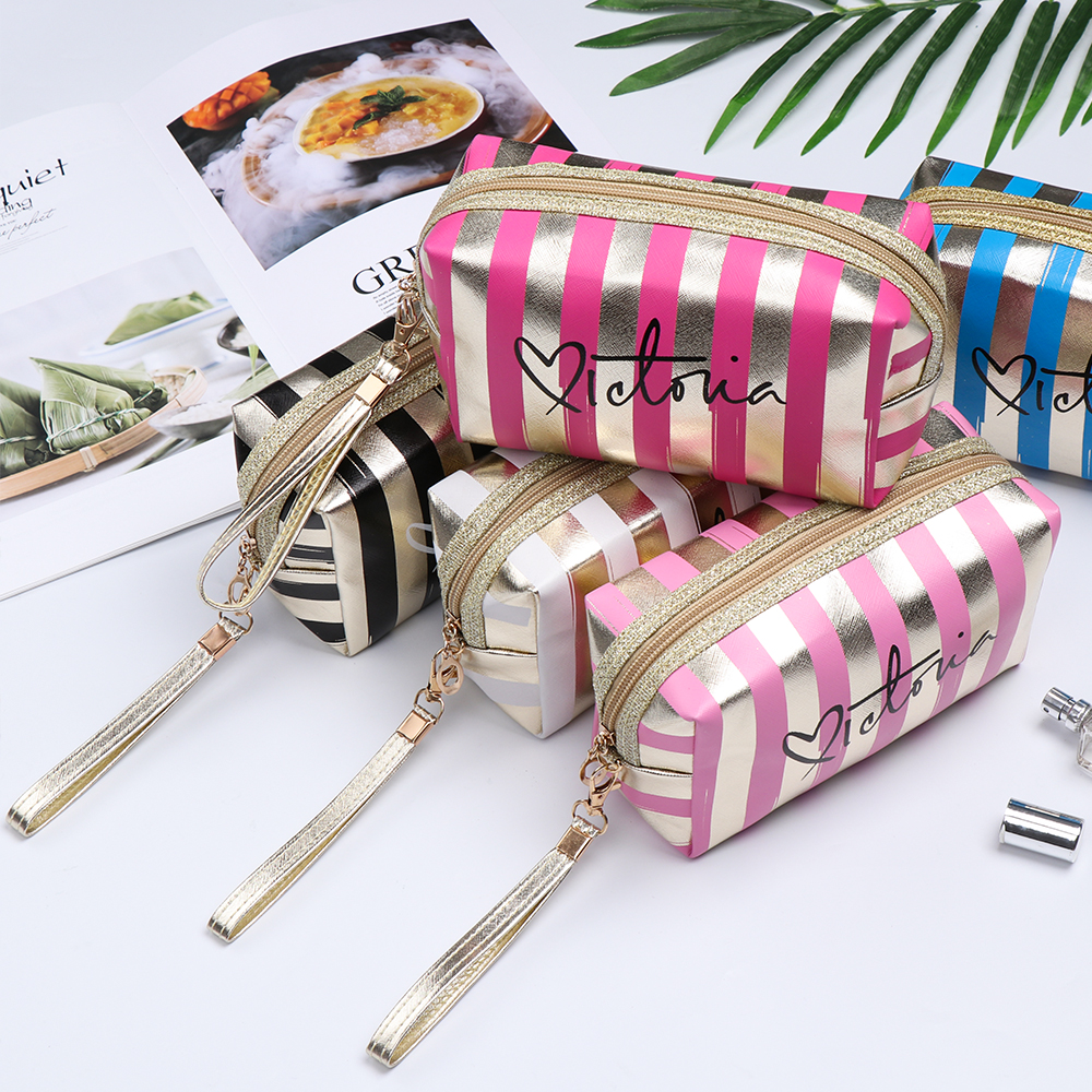 

1Pcs Waterproof Laser Cosmetic Bags Women Make Up Bag PVC Pouch Wash Toiletry Bag Travel Organizer Case, As picture