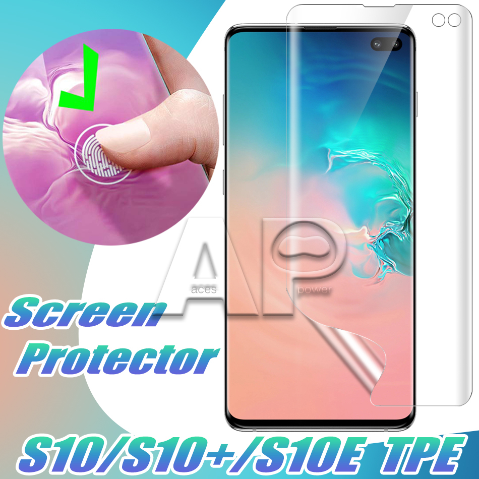 

Screen Protector For Samsung Galaxy S21 S10 S10Plus S20 S9 Note 9 10 Plus Full Cover Curved High Clear Front Protective Films soft tpu