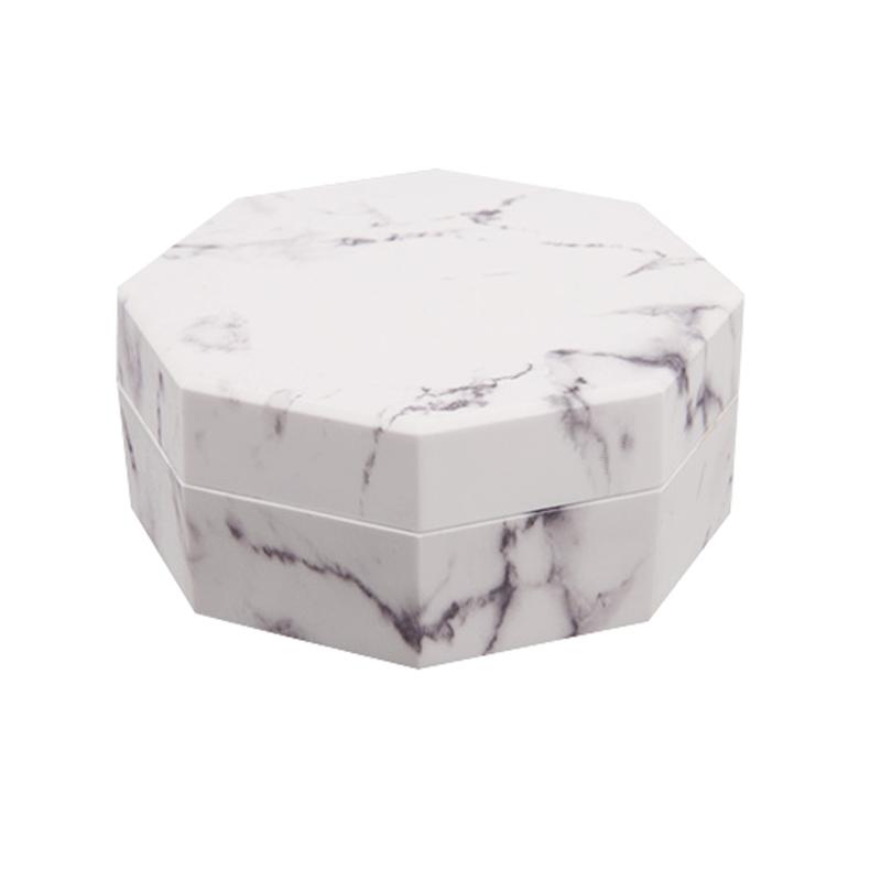 

1Pc Makeup Box Marble Grain Empty Case Portable Cosmetic Travel Refillable Bottle With Puff 10g/20g