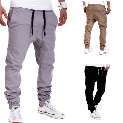 

Men's Pants Mens Joggers Male Harem Casual Loose Sports Wear Clothing Trousers Sweatpants Jogger Plus Size, Black