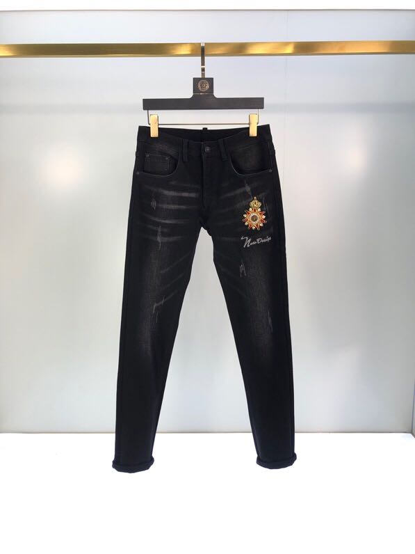 

AH1274 Fashion Men's Jeans 2020 Runway Luxury European Design party style Men's Clothing, As pic