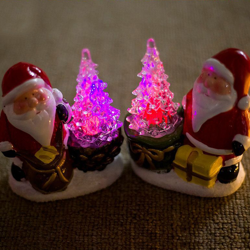 

Santa Claus Lamp Christmas Light Creative Desktop Ceramics Celebration