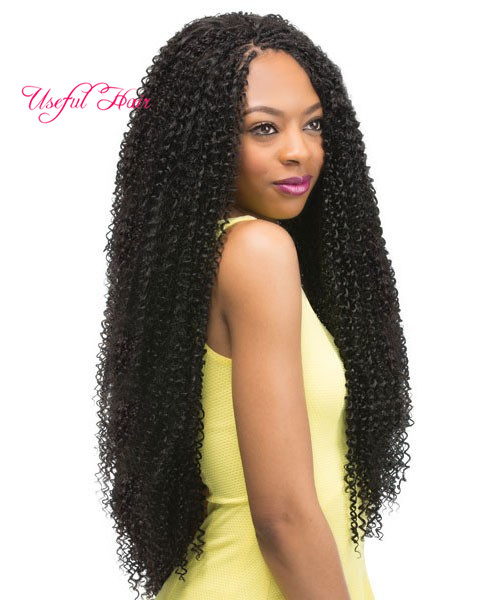 

Freetress italian curly weave deep wave braiding hair 18inch Freetress hair with water weave Synthetic Hair Extensio in pre twist Free tress, 1b+30