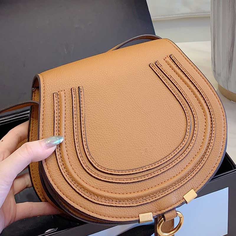 

High Quality Womens Shoulder Bags Saddle Bag Lady Crossbody Handbags Messenger Wallet Women Real Leather Handbag, Style2