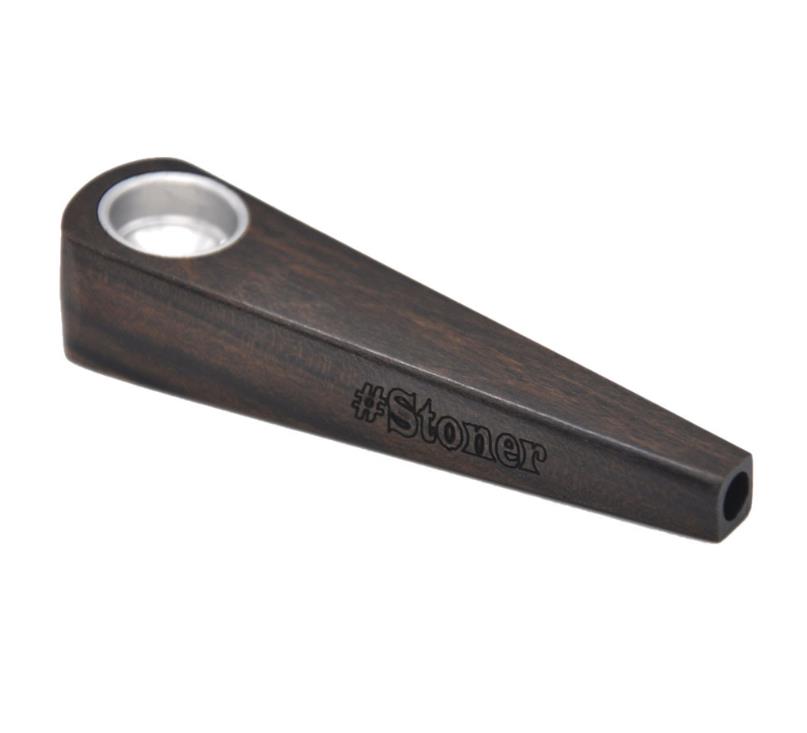 

Portable simple wooden pipe stone Nanmu pipe wood color pipe
