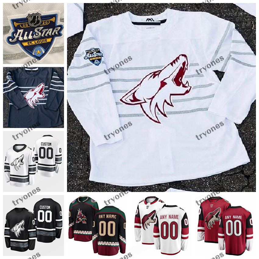 

Customize 2020 All Star Game 35 Darcy Kuemper Arizona Coyotes Hockey Jerseys Taylor Hall Phil Kessel Clayton Keller Garland Crouse Raanta, 2020 white