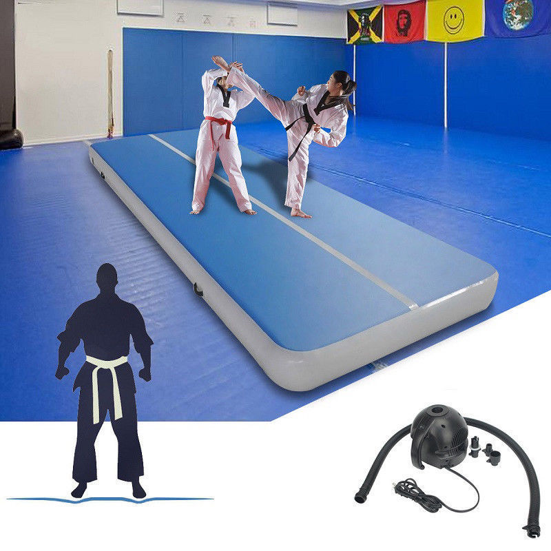 

4x1x0.2m inflatable tumble track trampoline air track gymnastics inflatable air gym mat