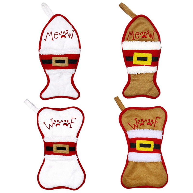 

Christmas Decorations For Home Fish Bone Stocking Knife Fork Set Holder Cutlery Bag Pouch Navidad Socks Tableware Supplies