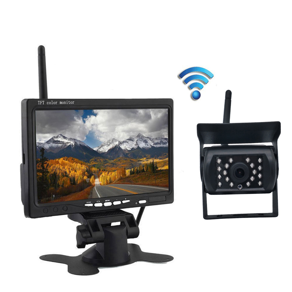 HD-color cámara de visión trasera 120 ° 600tv//18ir/'s ip67 /& 10m cable KFZ caravanas blanco