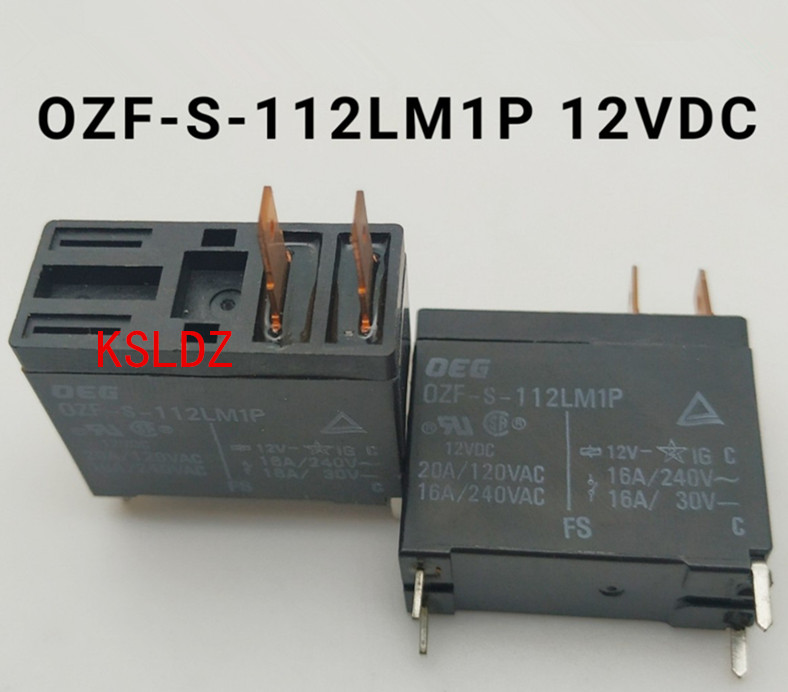 

Free shipping lot (5 pieces/lot)original New OZF-S-112LM1P OZF-S-112LM1P-12VDC OZF-S-112LM1P-DC12V 4PINS 16A Power Relay