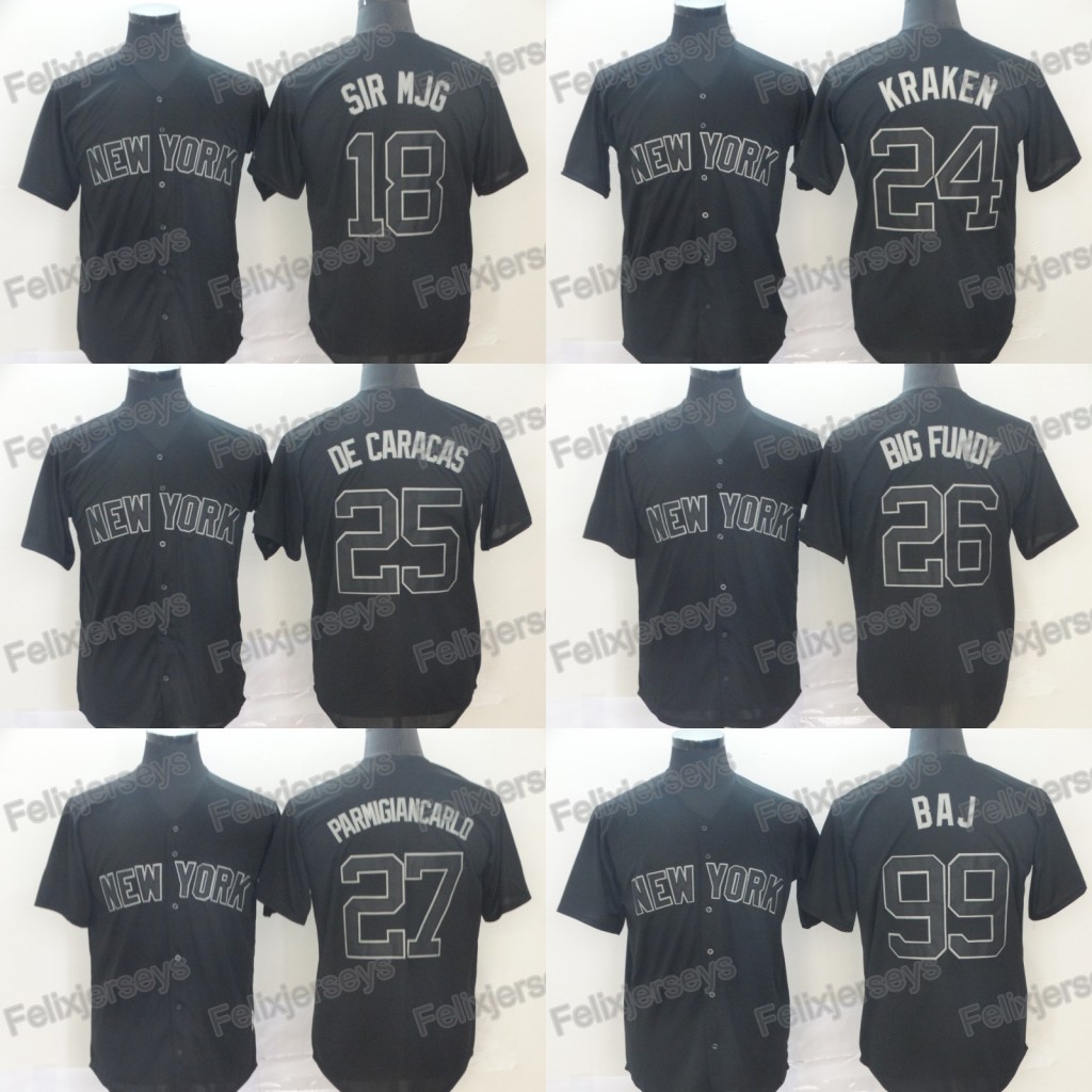 

26 DJ LeMahieu Big Fundy 2019 Players Weekend Nickname Gary Sanchez Kraken Didi Gregorius Sir MJG Gleyber Torres DE CARACAS BAJ Jersey, As pic