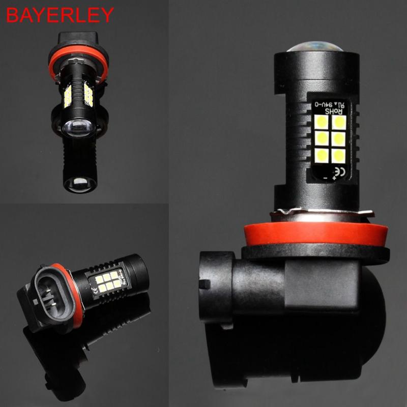 

2Pcs LED H1H3 H7 H8 H11 H16 Fog Lights Bulb 3030SMD 1200LM 6000K White Car Driving Running Lamp Auto Leds Light 12V 24V