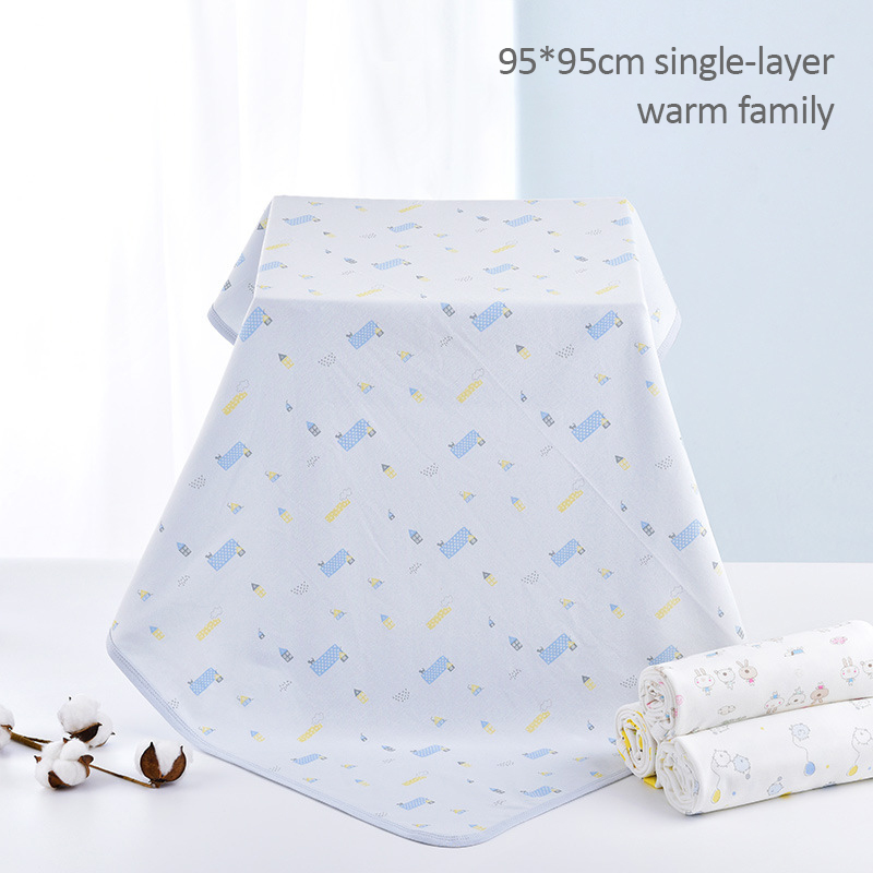 

Muslin Blanket Baby Newborn 95*95cm 1Pc Printed Wrap 100% Cotton Diaper Animals Square Sleepsack Pencil Swaddle Towel Blankets, Duck