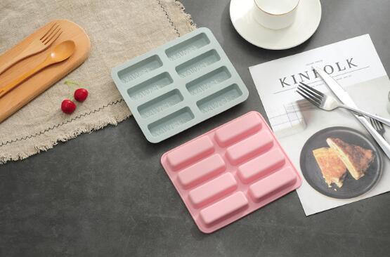 

2019 new Creative 8 even beeswax gold bar chocolate mold cake mold DIY baking mold