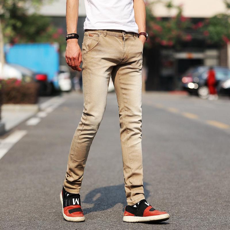 tan jeans mens style