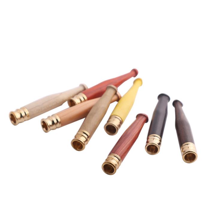 

Small smooth solid wood filter cigarette holder filter can clean single filter pipe