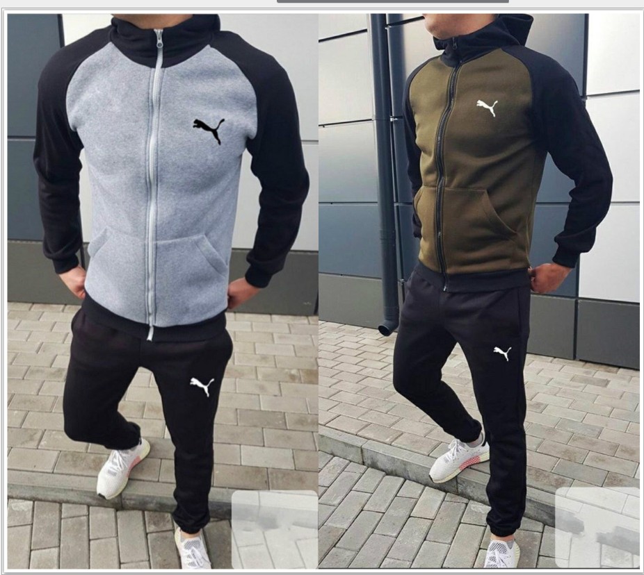 grey polo sweat suit
