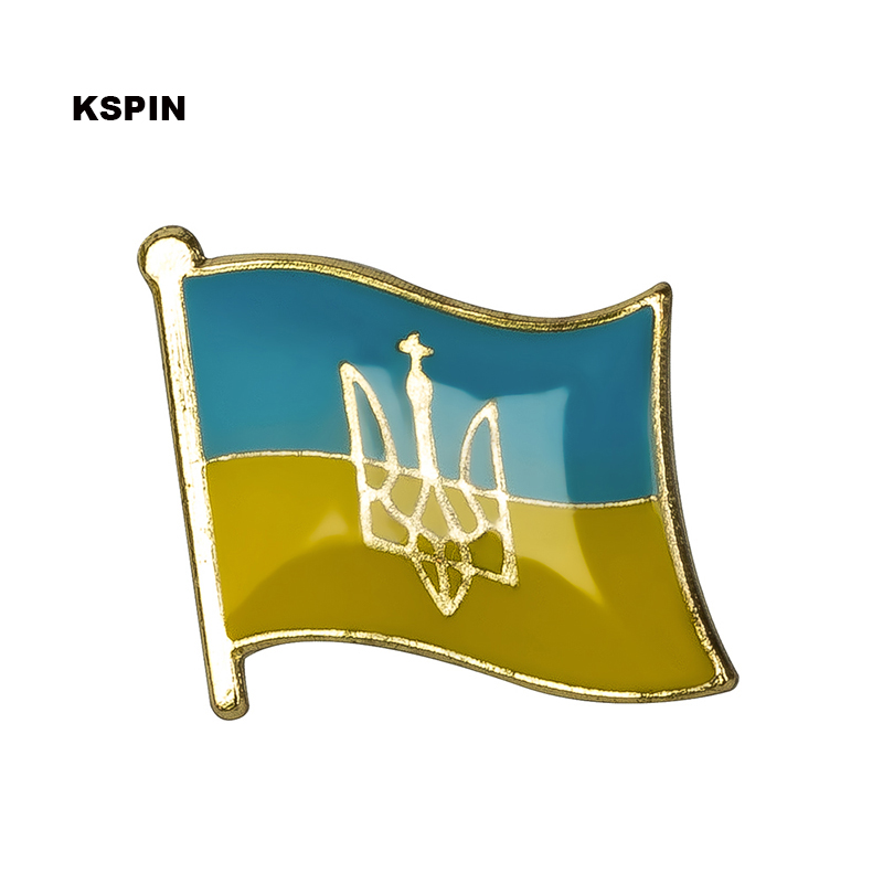 

Ukraine Flag Lapel Pin Flag Badge Lapel Pins Badges Brooch KS0187
