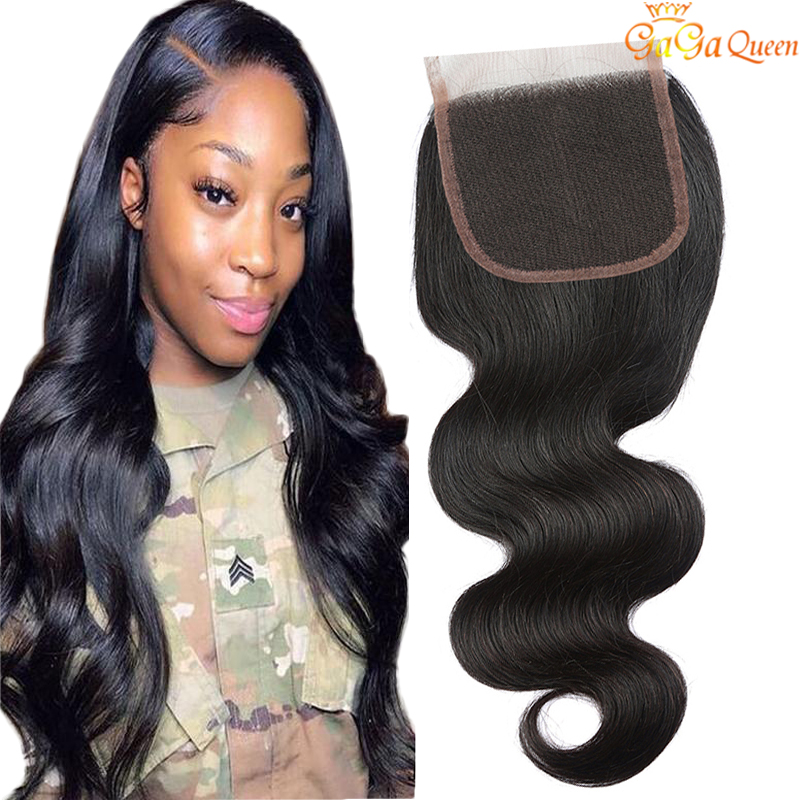 

Body wave hair closurue 4x4 lace closure 4 or 5 pcs brazilian body wave human hair lace closure, Free part