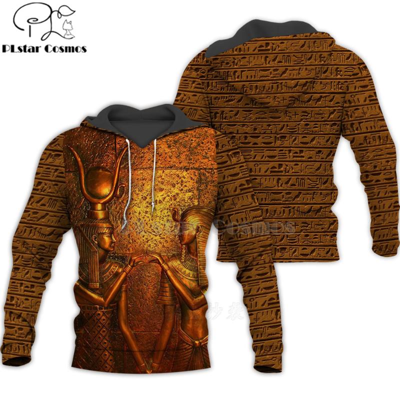 

Mysterious retro ancient Horus Egypt goddess Pharaoh totem 3d hoodies/Sweatshirt Winter autumn funny long sleeve streetwear-8