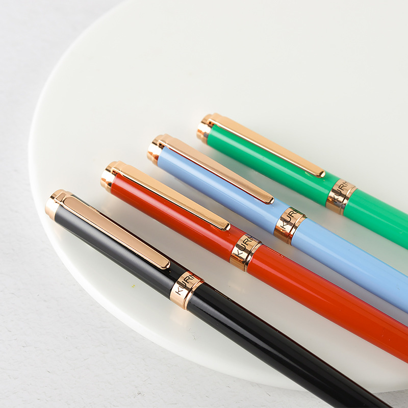 

fountain pen,Wholesale Metal Pen High-grade Metal Signature Pen Office Stationery Students Practice Ink Absorbing Wholesale, Red