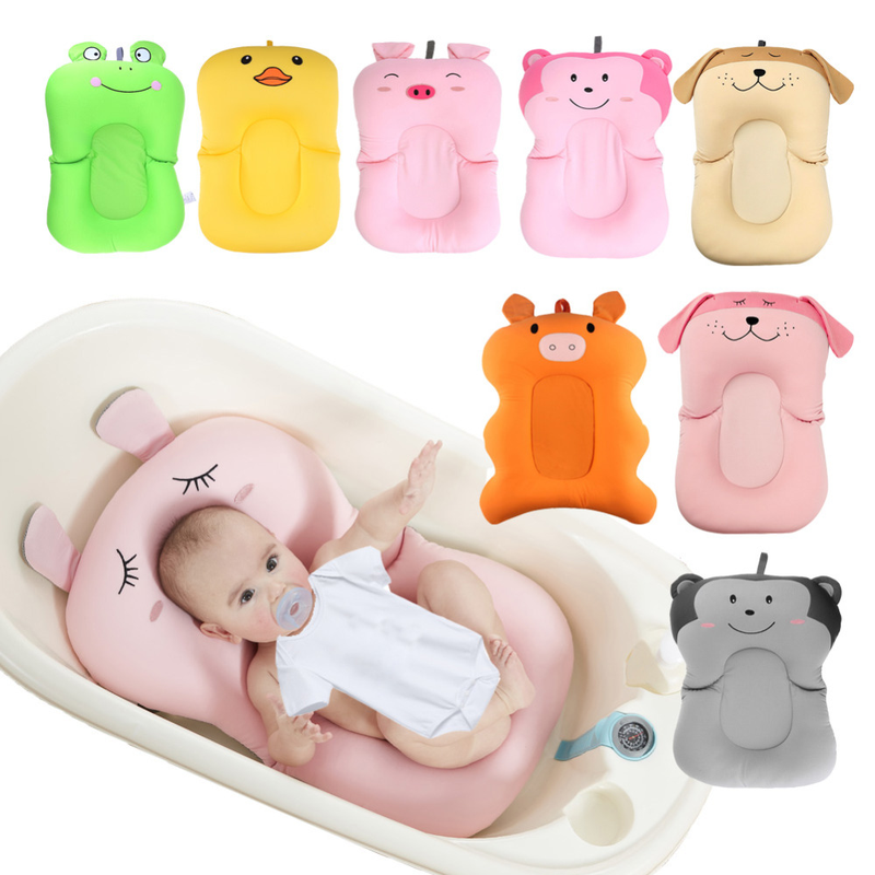 Baby Badewanne Badesitz Weiches Kissen Rutschfeste Badematte Sicherheitsbett