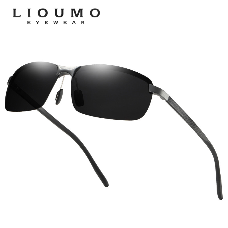 

Sunglasses Semi-Rimless Men Polarized Classic Brand Square Sun Glasses Males UV400 Protection Eyewear Anteojos De Sol Hombre