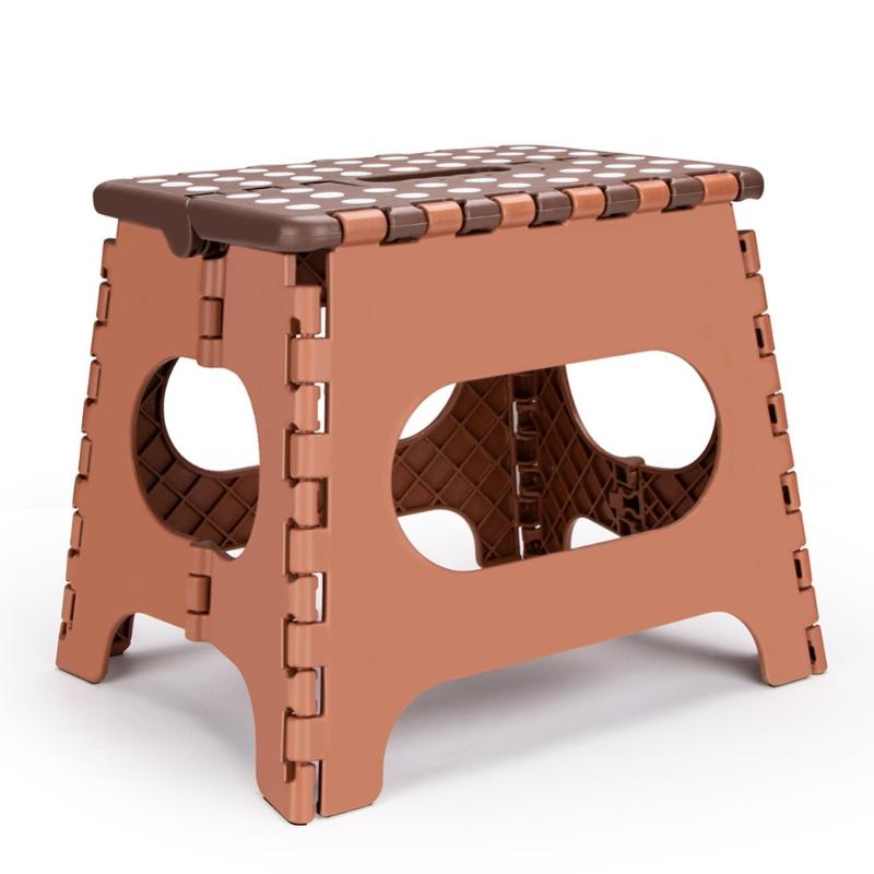 

Lightweight Folding Step Stool of Kids or Adults Plastic Safe Portable Folding Chair with Handles Anti-slip Bathroom Stool