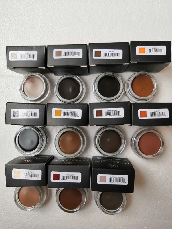 In stock! Makeup Eyebrow Enhancers Pomade cream Medium Brown Waterproof 4g Blonde Chocolate Dark Brown Ebony Auburn TALPE-image-413291867