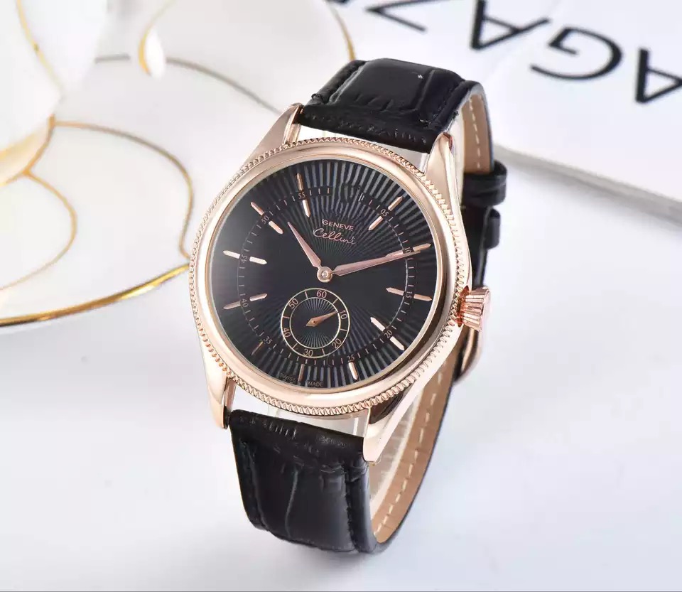 

Classic Brand 40mm Small Three Needle Quartz Leather Men's Watch Fashion 8 Color Men's Designer Watch Wholesale Men's Gift Watch
