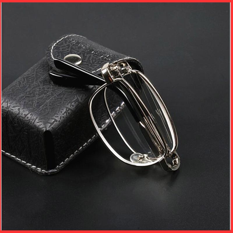 

Sunglasses Folding Portable Men Women Ultra-light Reading Glasses 50-600 Case