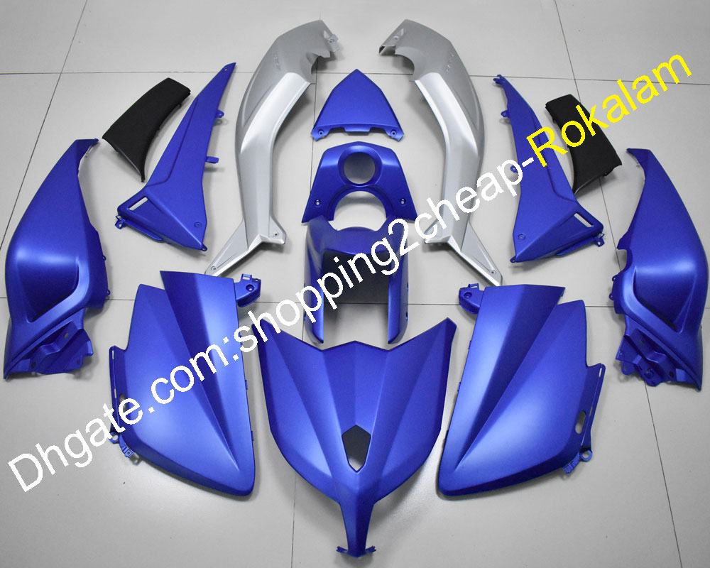 Für Yamaha T-MAX TMAX 530 2012 2013 2014 T-MAX530 12 13 14 Blau Silber Verkleidung Aftermarket Kit (Spritzguss)