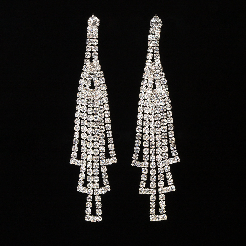 

Fashion Diamond Earrings Ear Nail Earring Tassels Earrings