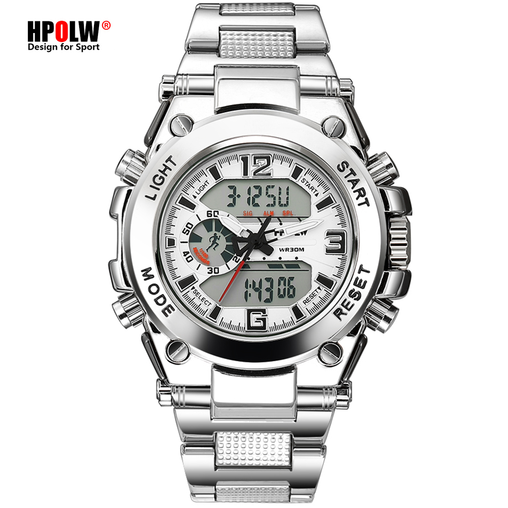 

HPOLW Brand Military Sports Watches Men Electronic LED Digital Wrist Watch Waterproof Sport Shock Watch Men Relogio Masculino LY191213, Color 10