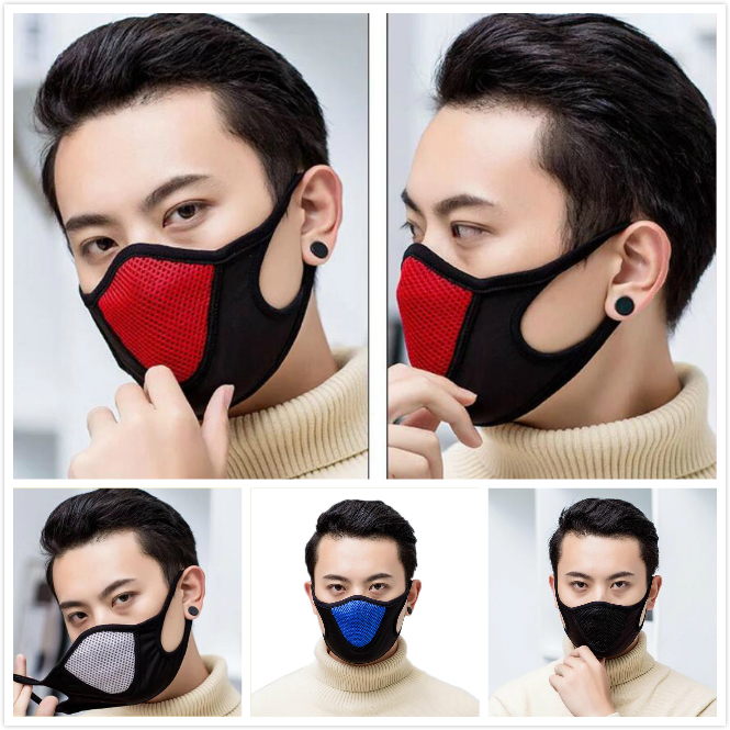 

Protective Face Mask Adult Dustproof Cover Masques Full Reusable Masks Anti Dust Breathable Respirator Free Ship Elastic Popular