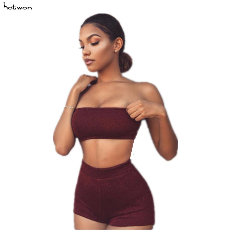 2020 Summer Party Sexy Women Fashion Bustier Bra Vest Crop Top Shorts Two Piece Set Casual bodysuit corset