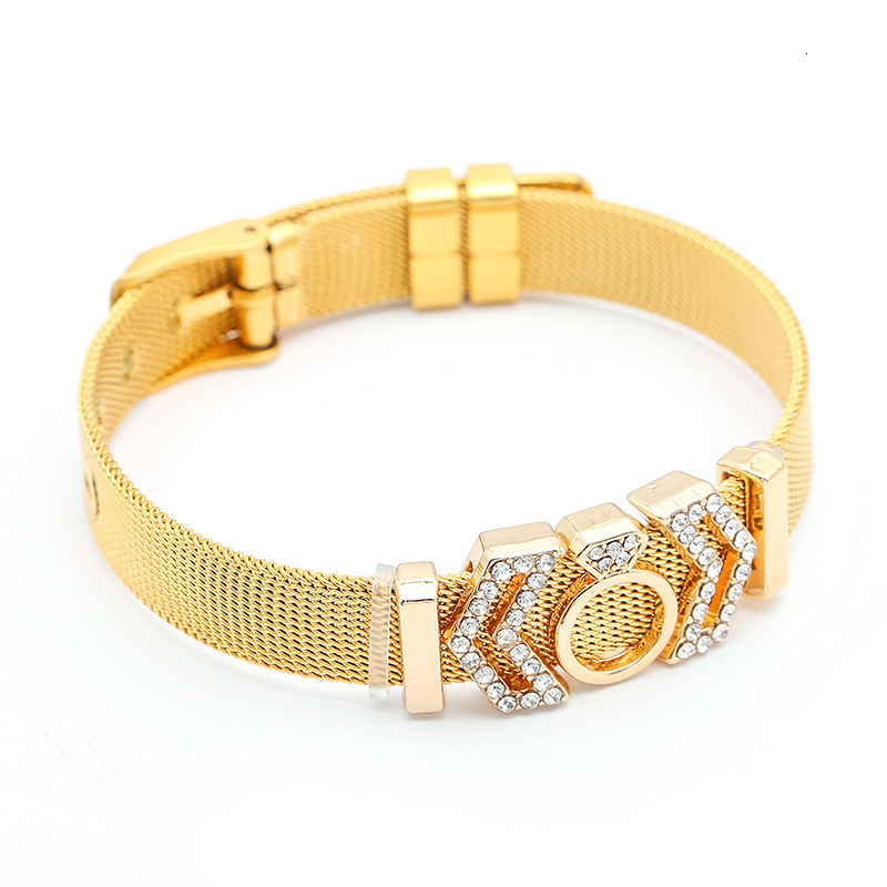 

Concise Style Stainless Steel Bracelet Trend Diy Twinkle Geometry Bracelet Ornaments