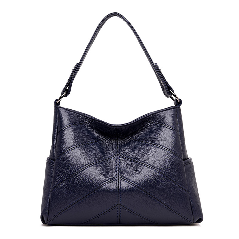 

Europe and America lady shoulder bag package 2019 new women bag wild soft leather hand bag large bags, Red