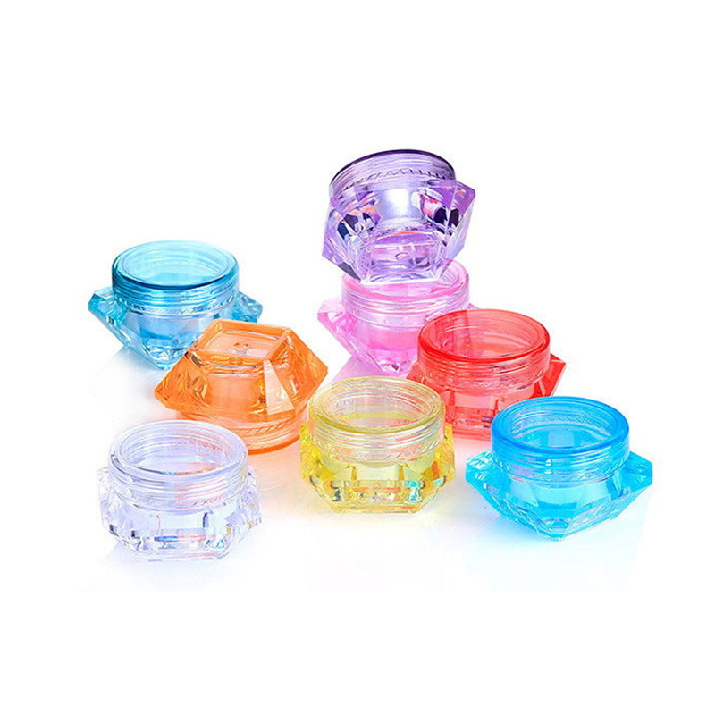

100Pcs/Lot Cosmetic Container Makeup Cream Nail Art Lip Containers For Storage Refillable Bottle Travel Portable Plastic