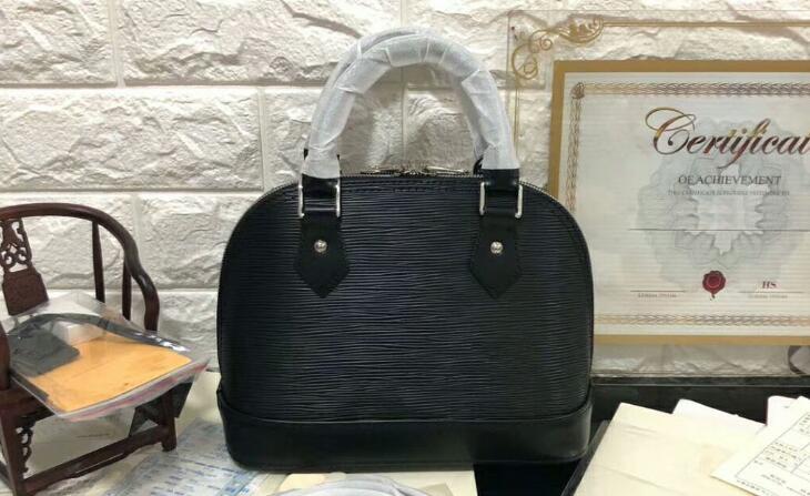 

3A Quality M40862 23.5cm Sac Allma BB EPI Leather Handbags,real leather with Dust Bag,DHL Free Shipping