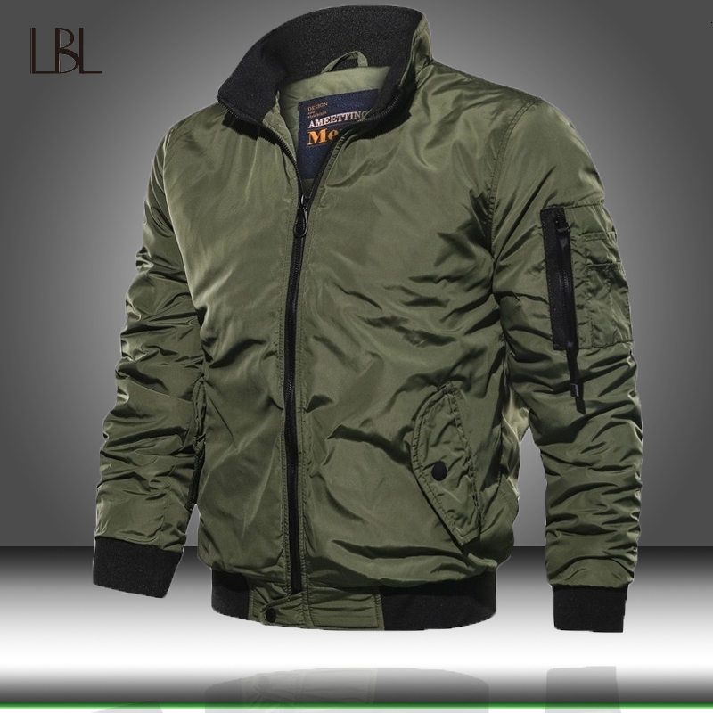 

Men Military Bomber Jacket Mens Tactical Outwear Breathable Light Windbreaker Jackets Man Army Air Force Fly Pilot Coat Clothing LY191206, Wish870 blue