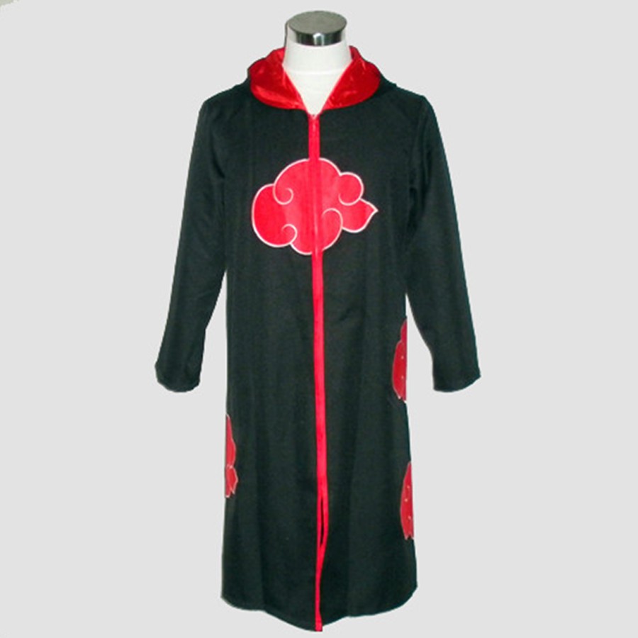 

Hot Naruto Cosplay Costume Naruto Akatsuki Uchiha Itachi Cosplay Cloak Hooded Plus Size Halloween Christmas Party Costume Cape