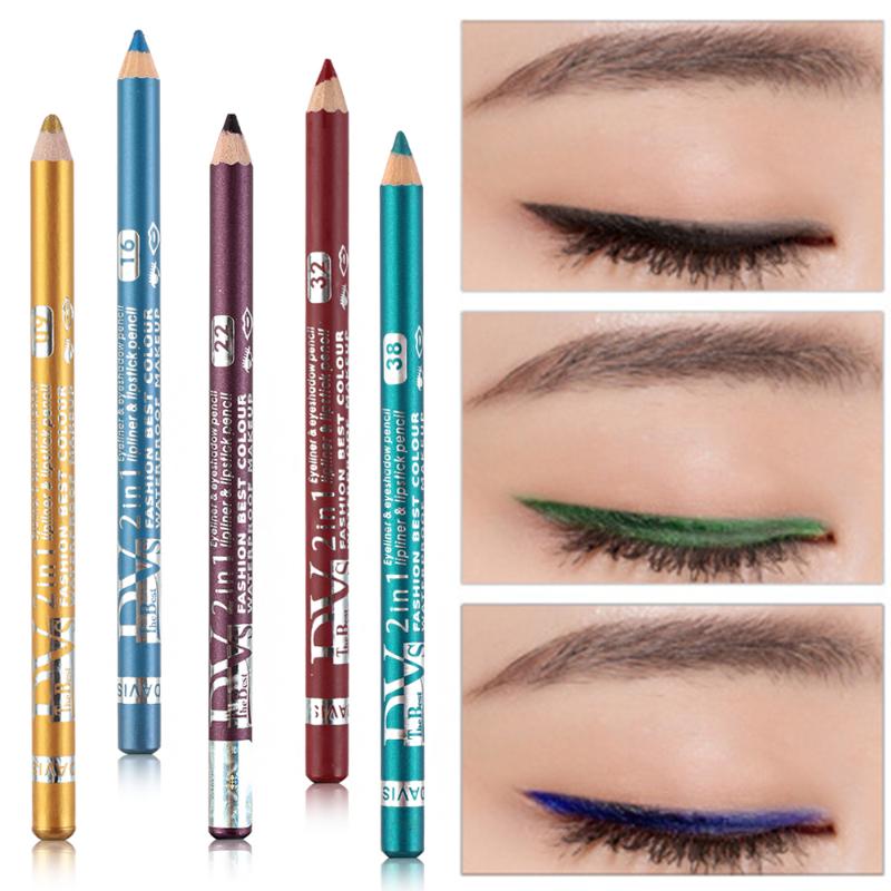 

1PC Glitter Eye Shadow&Liner Pen Longlasting Lip Liner Pencil Waterproof Pearl Eyeliner Eye Makeup Beauty 18 Colors To Choose, 22