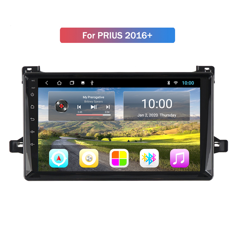

2G RAM Car Radio Video For Toyota Prius2016+ Android 10 player GPS Navi Multimedia HD Screen SWC Mirror link