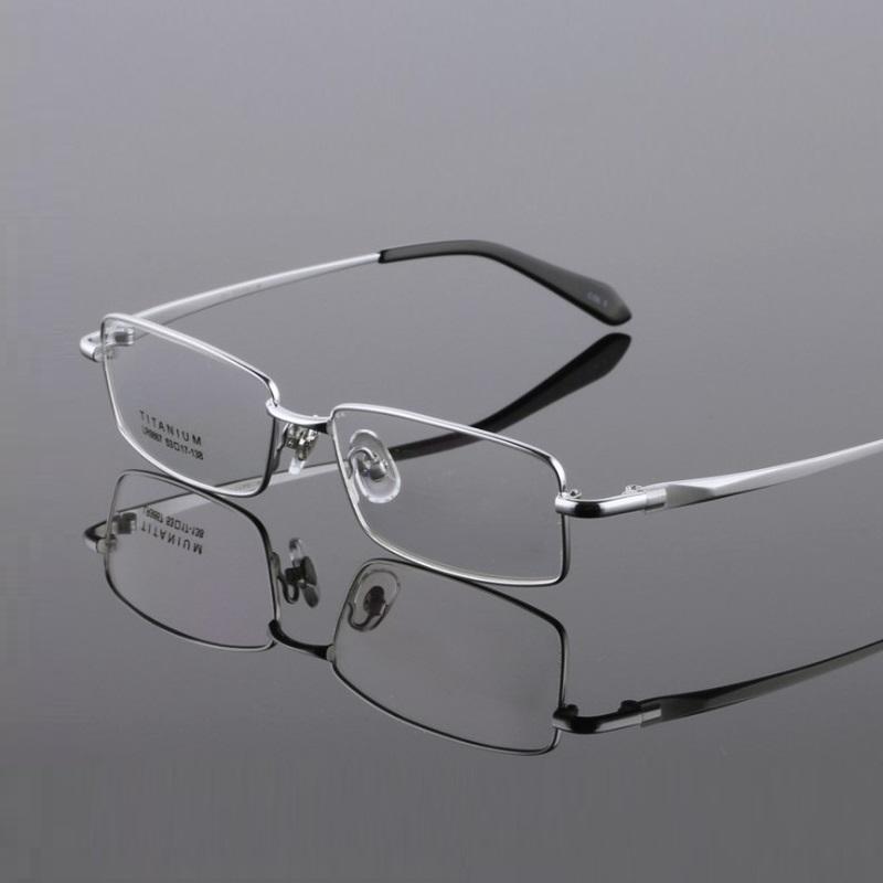 Lunettes de soleil en titane pur de haut grade Frames Male Myopie Ultra Light Business Width