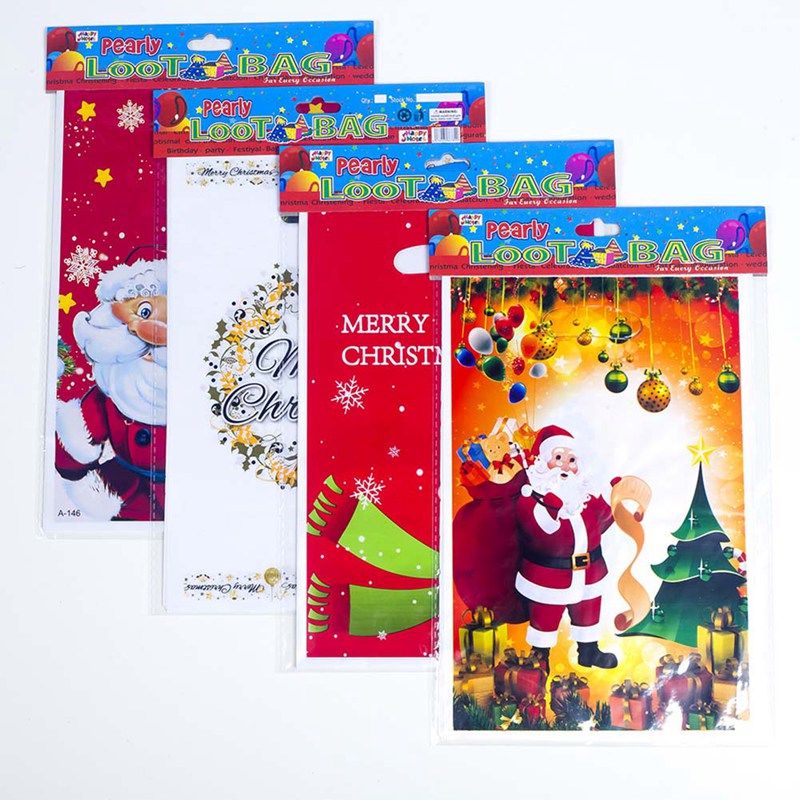 

2019 Christmas Tree Christmas Gift Bags Lot Santa Claus Gift Bags Xmas Candy Bag Merry 2019 New year 10 Pcs
